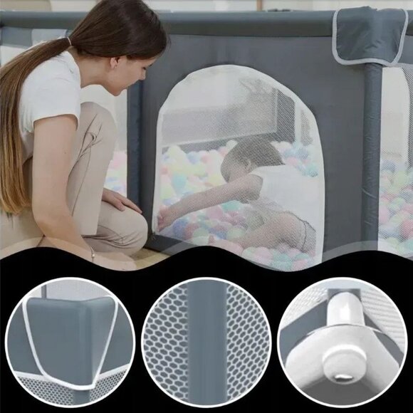 Playpen 71×59inch (no balls no mat) Dry Pool Playground 180x150x68cm PREMIUM - Picture 7 of 16